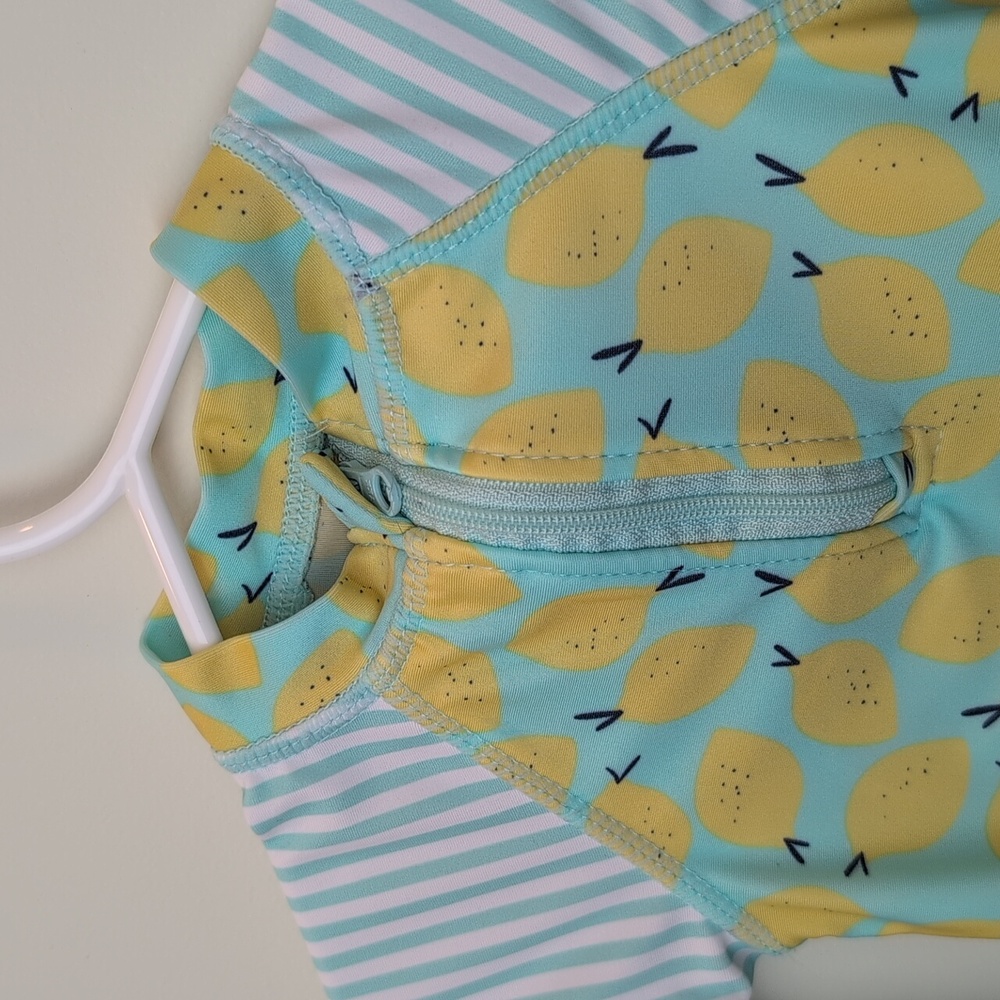 Lemon Print UV Skinz Swimsuit 12-18M - Picture 2 of 7
